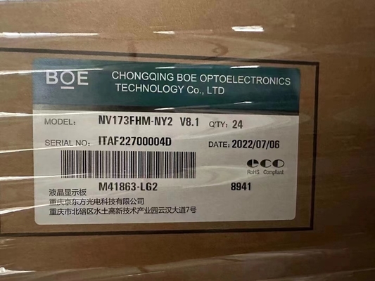 주문 BOE 17.3인치 노트북 LCD 디스플레이 모델 NV173FHM-NY2 게임 LCD 화면 1920x1080 픽셀 127PPI 40PIN online manufacture