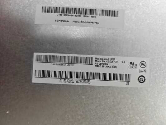 주문 AUO 19인치 데스크탑 LCD 모듈, 1440x900 픽셀, 89PPI, 30핀 ​M190PW01 V.8 노트북 LCD 패널 online manufacture