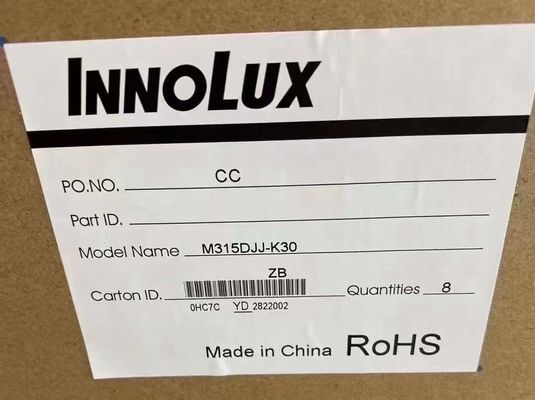 좋은 가격 Innolux 31.5인치 LCD 디스플레이 패널 (3840x2160 픽셀, 300 cd/m² 밝기, 51핀 커넥터, 데스크탑 모니터용) 온라인으로