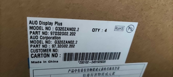 AUO 의료 영상 LCD 32INCH 산업용 LCD 패널 51P 850CCD / M2 고 조명 3840*2160피클 137PPI