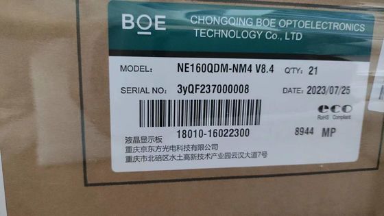 좋은 가격 BOE 16인치 데스크톱 LCD 패널 NE160QDM-NM4 2560*1600픽셀 188ppi 1250CD/M2 3.3V 야외 높은 밝기 LCD 패널 온라인으로