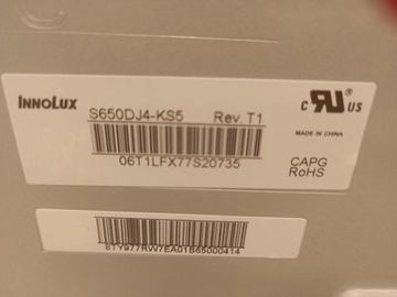 인놀룩스 65 인치 LED LCD TV 패널 3140 * 2160 픽셀 51P RGB 수직 스트립