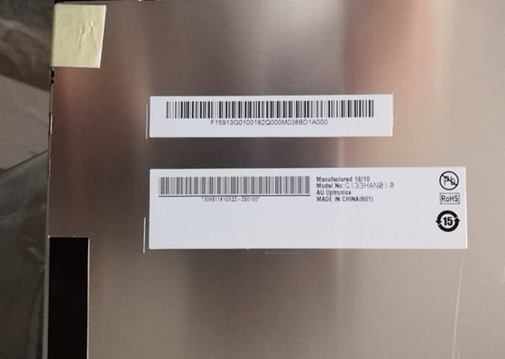 좋은 가격 AUO 13.3인치 산업용 LCD 화면, 1920x1080 해상도, 400 cd/m² 밝기 및 30PIN IPS 인터페이스 온라인으로