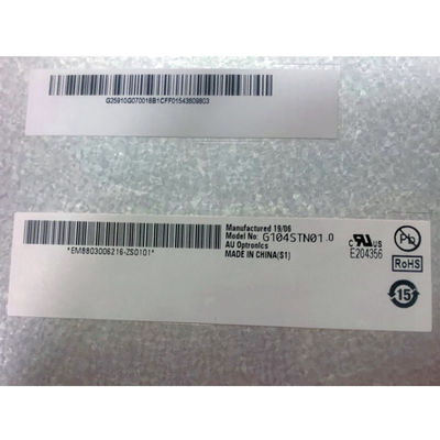 좋은 가격 800×600 96PPI 230cd/M2 AUO 10.4in 산업용 LCD 디스플레이 G104SN03 V1 온라인으로